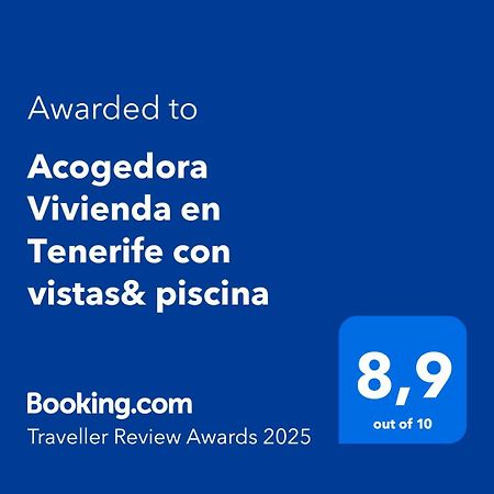 Acogedora Vivienda En Tenerife Con Vistas& Piscina Такоронте Екстериор снимка