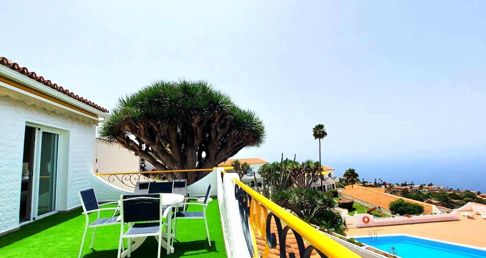 Acogedora Vivienda En Tenerife Con Vistas& Piscina Такоронте Екстериор снимка